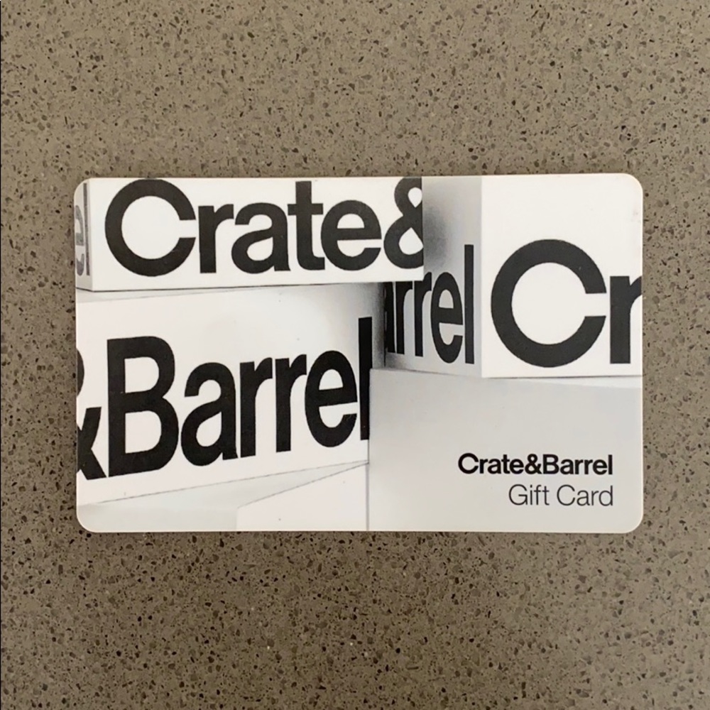 CRATE AND BARREL GIFT CARD VALUE 150 USD